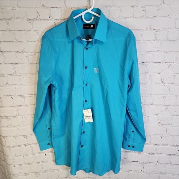 Men's JF J.Ferrar "Slim" longsleeve button-down shirt, size Large - Picture 1 of 3